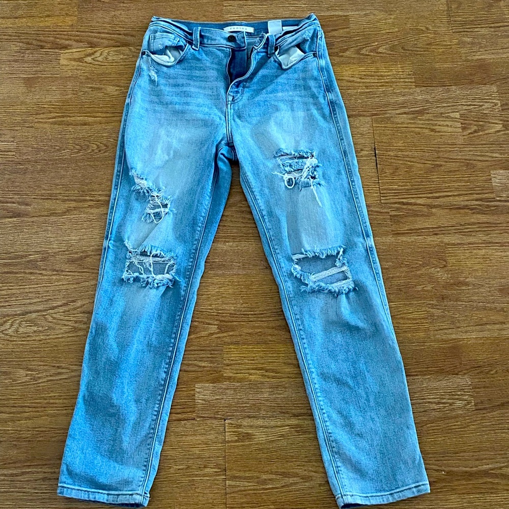 brand: eunina, size: 7, light blue washed